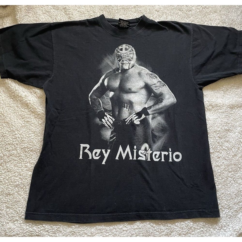 vintage wwe rey mysterio shirt mexican‎ boot Large